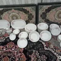 سرویس چینی مارک اسپیدار۱۲نفره گل عروس واسه۳۰ساله