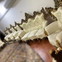 فروش مبل سلطنتی(استیل)پارچه ترک/کاملا نو|مبلمان خانگی و میز عسلی|جیرفت, |دیوار