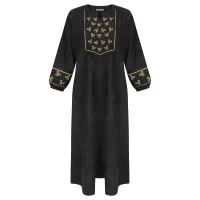 حراج مانتو مخمل با گلدوزی پاپیون