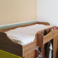 سرویس خواب یک نفره پله دار+کمد رگال ودراور|تخت و سرویس خواب|کرمانشاه, |دیوار