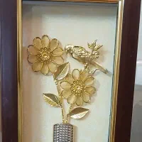 تابلو تزیینی قاب ورق طلا