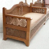 تخت ومبل ومیزگره چینی چوبی بصورت نقدی واقساط|مبلمان خانگی و میز عسلی|خمینیشهر, |دیوار