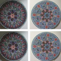 بشقاب سفالی لاله جین