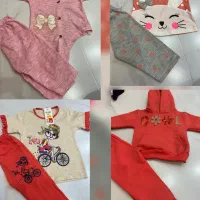 تعدادی لباس بچه اکثرا نو با مارک تیکه ای ۵۰ تا ۲۰۰
