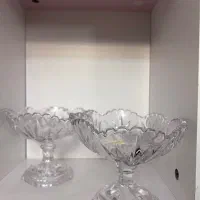 شکلات خوری بلور پایه دار دوعدد