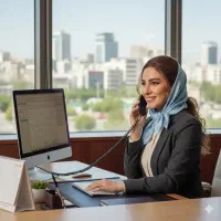 استخدام منشی خانم