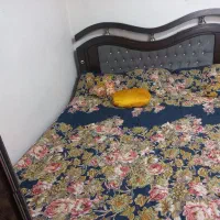 تخت دونفره  با تشک وکف تختی چوب