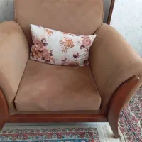 فروش یکدست مبل اسکارلت 7نفره سالم کار کرده|مبلمان خانگی و میز عسلی|فولادشهر, مسکن مهر فولادشهر|دیوار
