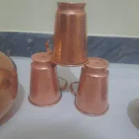 پارچ و لیوان مسی و قندان|ظروف سرو و پذیرایی|فردیس, شهرک شهید حسینی|دیوار