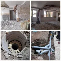 چاه کن.مقنی تخریب ساختمان وصل فاضلاب بشهری