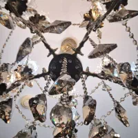 لوستر برنز ۵ شاخه ۱۰ شعله ۲ عدد|لوستر و چراغ آویز|سهند, |دیوار