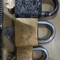 قفل لارک عتیقه قدمت جنگ جهانی دوم|کلکسیون اشیاء عتیقه|زرقان, |دیوار