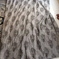 پرده 6متری طوسی نقره ای|پرده، رانر، رومیزی|مشهد, هفت تیر (نه دره)|دیوار