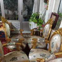 مبل سلطنتی چوب گردو|مبلمان خانگی و میز عسلی|اصفهان, سرتاوه|دیوار