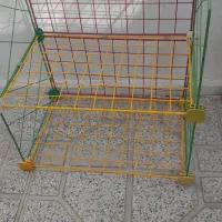 قفسه مشبک فلزی کتاب و وسایل|کتابخانه، شلف، قفسههای دیواری|سنقر, |دیوار