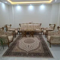 مبلمان هفت نفره کلاسیک طلایی