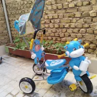 سه چرخه کودک دارای سایه بان و پخش موزیک