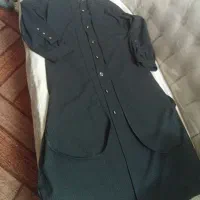 مانتو مشکی  نخی نوی نو سایز ۴۲