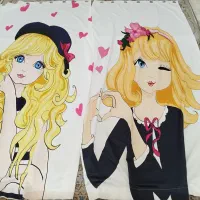 پرده پانچی چاپی دخترانه