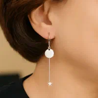 گوشواره مینیمال طرح طلا فروش ویژه