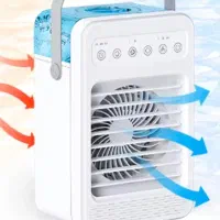 مینی کولر پرتابل چرخنده سه کاره برند 4K مدل F2