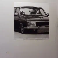 نقاشی ماشین سیاهقلم