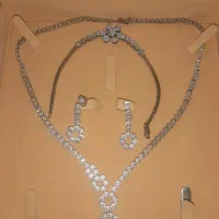 سرویس نقره زنانه اب طلاکاری با شماره ۷۵۰ بدون اجرت