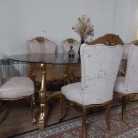 مبلمان سلطنتی ۹ نفره کاملا نو و میز وصندلی ۶ نو|مبلمان خانگی و میز عسلی|مشهد, نیروی هوایی|دیوار