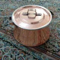 قابلمه مسی نونو با سینی و تابه رژیمی نونو|ظروف پخت‌وپز|محمدیه-قزوین, |دیوار