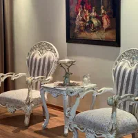 مبل سلطنتی به همراه میز غذاخوری|مبلمان خانگی و میز عسلی|اردبیل, |دیوار