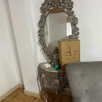 مبل هفت نفره به همراه میز و آیینه شمعدان|مبلمان خانگی و میز عسلی|رامسر, |دیوار