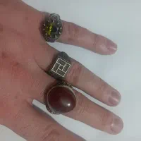 3 عدد انگشتر نقره قدیمی