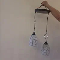 لوستر دوشاخه تبدیل به سه شاخه