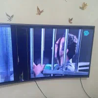 تلویزیون ۴۹اینچ خمیده سامسونگ پنل شکسته با تخفیف|تلویزیون و پروژکتور|شهریار, شهرک وائین|دیوار