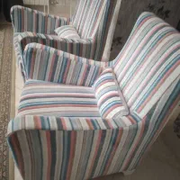 مبل نیم ست ۴ نفره با دوعدد مبل تکی|مبلمان خانگی و میز عسلی|گرمسار, |دیوار