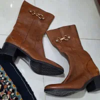 بوت بلند چرم زنانه