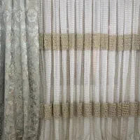 پرده ابریشمی با یالون