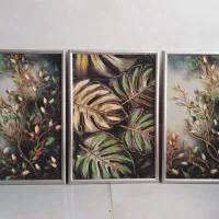 تابلو سه تیکه قد 65سانت مدرن نو میباشد