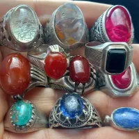 ۱۱ عدد انگشتر نقره اصل