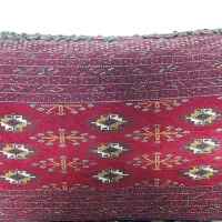 پشتی دست باف ترکمن قدیمی بزرگ|پشتی|مشهد, راه آهن|دیوار