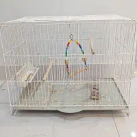 قفس پرنده با وسایل