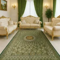 فرش دستباف (بساک) ۶ متری و۳ متری  تمام ابریشم