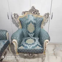 مبل ابی سلطنتی|مبلمان خانگی و میز عسلی|شیراز, فخرآباد (دروازه کازرون)|دیوار