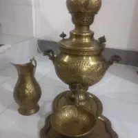 سماور ذغالی برنجی نو