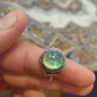 انگشتر نقره یاقوت سبز|جواهرات|رامهرمز, |دیوار