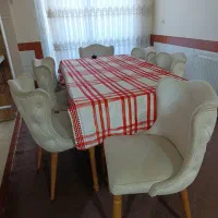 میز ناهارخوری ۶نفره|میز و صندلی غذاخوری|کلاله, |دیوار