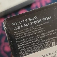 پوکو اف 6 نو پلمپ مشکی F6|موبایل|شیراز, شهرک مهدیه|دیوار