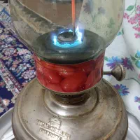 چراغ لمپا جادویی آبی سوز عتیقه قدیمی|کلکسیون اشیاء عتیقه|زابل, |دیوار