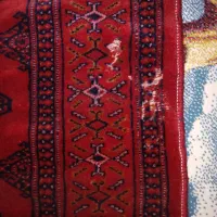 فرش دستبافت ترکمن  ۱.۵در۲|فرش|هشتگرد, شهرک ولیعصر (مهستان)|دیوار