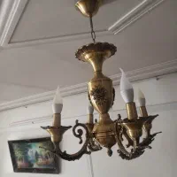 سه عدد لوستر برنز و سه عدد لوستر حبابی